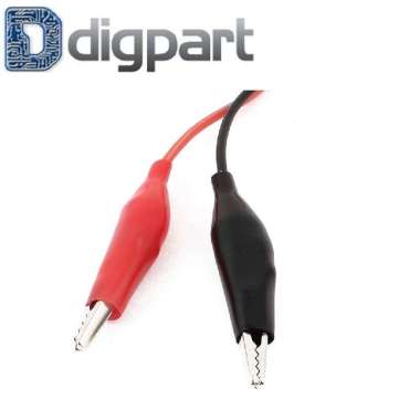 Kabel Jumper Jepit Buaya Kecil Ujung 3.5 cm Kabel 1M 2 Pasang