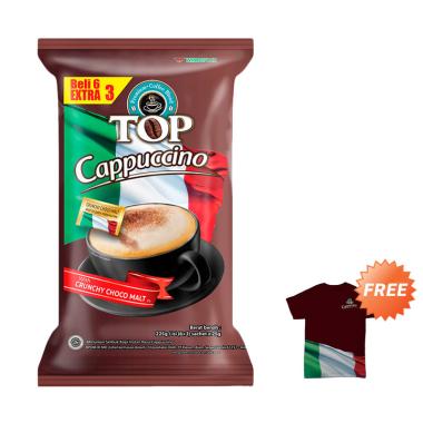 Paket Top Kopi Cappucino 1 Kopi Instan + Free T-shirt