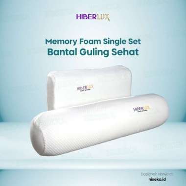 Bantal Guling Tidur Set Kesehatan Memory Foam Premium Hiberlux ORIGINAL 100 % Multicolor