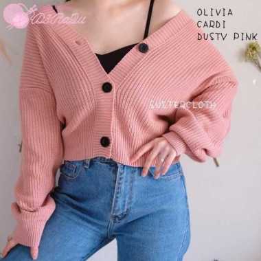 DIARRA Knitwear Leviora Cardigan Premium / Cardigan Rajut Dusty Pink