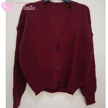 DIARRA Knitwear Leviora Cardigan Premium / Cardigan Rajut Maroon