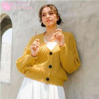 DIARRA Knitwear Leviora Cardigan Premium / Cardigan Rajut Mustard