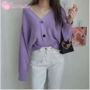 DIARRA Knitwear Leviora Cardigan Premium / Cardigan Rajut Lilac