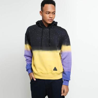 Off White Tye Dye Over Jacket Hoodie Pria - Yellow XS Yellow