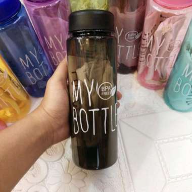 Botol Minum My Bottle Warna Sarung 500Ml Hitam
