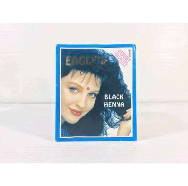 Henna eagle's semir rambut ORIGINAL INDIA - cat rambut hitam - black henna