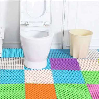 Fthree Store Keset Kaki Anti Slip Keset Kamar Mandi Karpet PVC