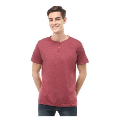 Hamlin Jack T-Shirt Atasan Kasual Kaos Polos Pria Model Kancing Lengan Pendek Material Cotton ORIGIN