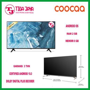 COOCAA 50S5G PRO LED TV 50 inch Android 10.0 4K - Digital TV 50S5G TV
