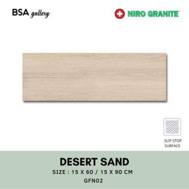 NIRO GRANITE FINEWOOD DESERT SAND 15X60 / GRANIT KAYU LANTAI 15X90 15x60