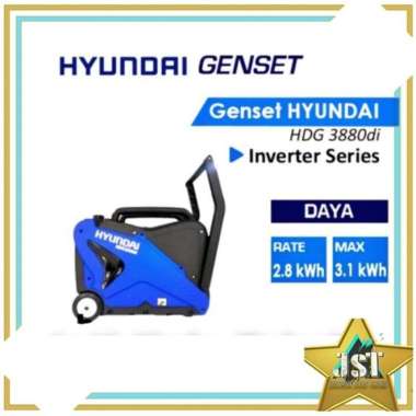 Genset portable super silent Hyundai korea 3000 watt HDG 3880 DI