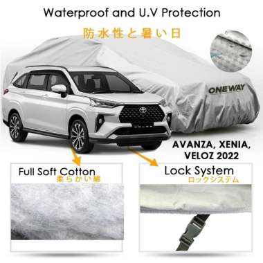 Cover Sarung Mobil 3 Layer AVANZA XENIA VELOZ 2022 Waterproof Tebal ONE WAY