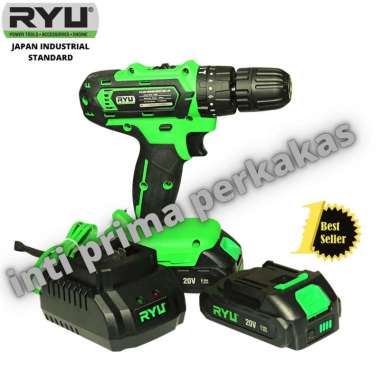 CORDLESS IMPACT DRILL RYU RCI20V RCI 20V MESIN BOR BATRE BATERAI RYU