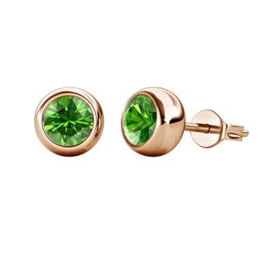 Birth Stone Moon RG Earring Anting Crystal by Her Jewellery - Peridot