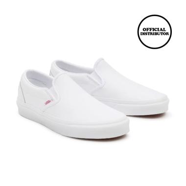 slide on vans white