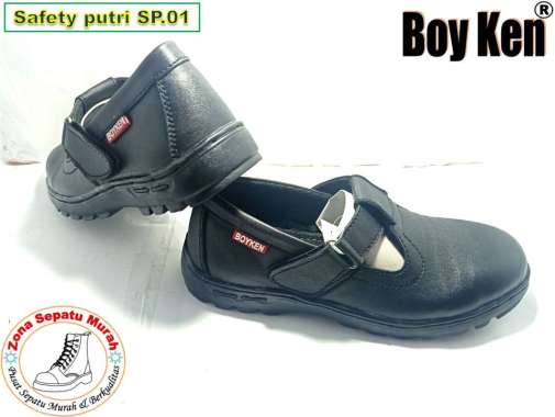 Sepatu Safety Wanita Boyken SP01 Kulit Asli ujung besi 37