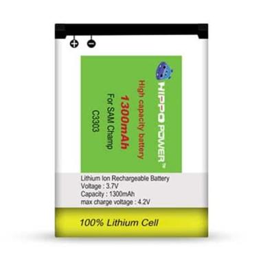 HIPPO Battery for Samsung Champ C3303  [1300 mAh/ Original Cell]