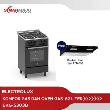 Kompor Gas Freestanding dan Oven Gas Electrolux 62 Liter EKG-5303B EKG5303B