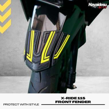 Hayaidesu XRIDE 115 Body Protector Front Fender Cover KUNING