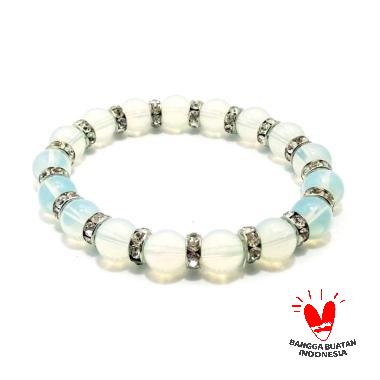 Vee Batu Kalimaya Api + Spacer Gelang Terapi Kesehatan Transparant