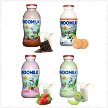 Promo Harga Indomilk Susu Cair Botol Melon 190 ml - Blibli