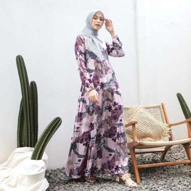 Gamis Rayon Zhafira Gamis Busui VIOLET