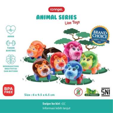 IQ Angel Lion Toys / Mainan Edukatif Bayi / Mainan Motorik Anak Blue