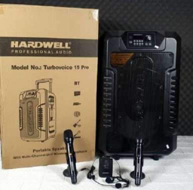 Speaker Portable 15 inch Hardwell Turbovoice 15 with USb bluetooth