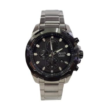 Alexandre Christie Chronograph Stainless Steel Jam Tangan Pria [AC6523MC] Silver