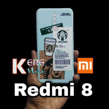 CASE REDMI 8 SQUARE EDGE SOFTCASE STARBUCKS REDMI 8