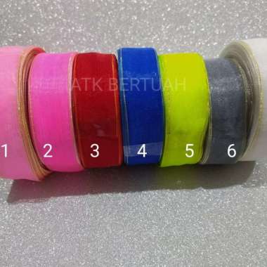 ORGANDI RIBBON GOLD LIST PITA TRANSPARAN LIS MAS EMAS 1 inchi, warna: