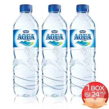 AQUA Air Mineral Kemasan Botol 600 ML [1 DUS X 24 PCS]