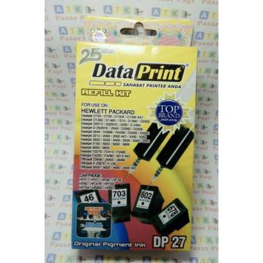 data print DP 27 hitam utk printer HP