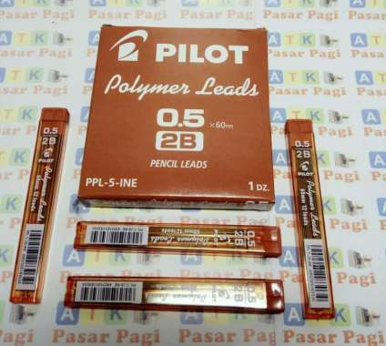 isi pensil mekanik pilot 2B 0.5 mm Asli