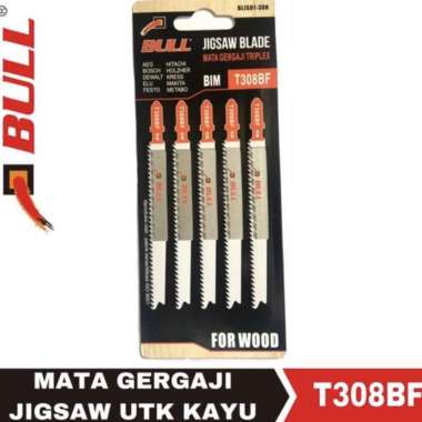 Jigsaw blade/Mata gergaji triplek jigsaw T308F BULL