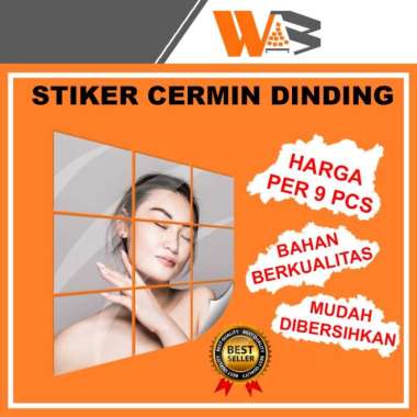 Stiker Cermin Dinding Tempel Wallpaper Cermin Kaca Tempel Dinding Multicolor