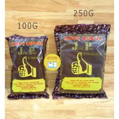 Kopi bubuk Cap Jempol (JP) Unggul Kemasan 100g Asli Lampung