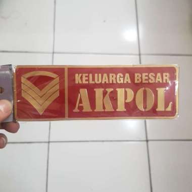 Stiker Panjang Akpol|Stiker PVC Panjang Akpol|Stiker akpol kilap pjg