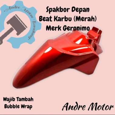Spakbor Depan Beat Karbu (Merah) Merk Geronimo Kualitas Original