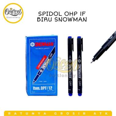 SPIDOL OHP 1F SNOWMAN/ SPIDOL PERMANEN / SPIDOL FINE/ SPIDOL PERMANEN KECIL BIRU 003911