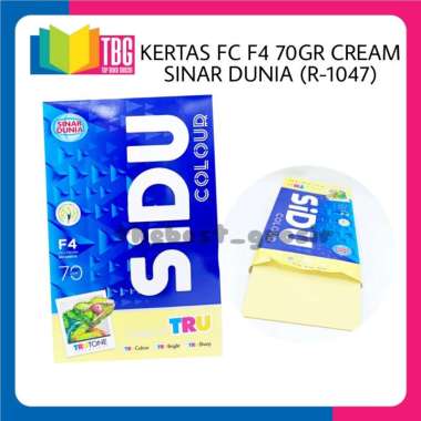 1 RIM (500 LEMBAR) KERTAS FC WARNA F4 70GR SINAR DUNIA/ KERTAS FOTO COPY/ KERTAS HVS/ KERTAS WARNA/ 