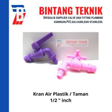 Kran Air Plastik / Kran Air Taman 1/2" inch Plastik