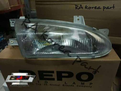 HeadLamp Hyundai Accent Head lamp Lampu Depan - Bening