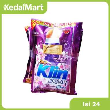 Promo Harga SO KLIN Liquid Detergent + Anti Bacterial Biru per 24 sachet 22 ml - Blibli