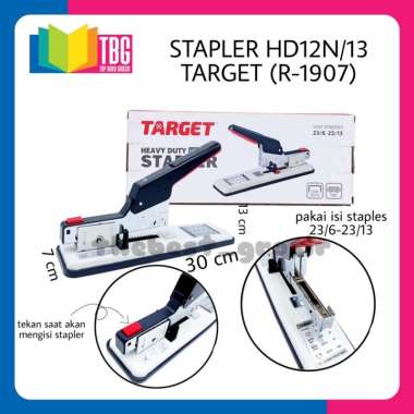 1 PCS STAPLER HD12N/13 TARGET / STAPLES BESAR / STAPLES JILID / HEAVY DUTY STAPLER (R-1907) R-1907