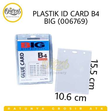 1 PAK (20 PCS) PLASTIK ID CARD B4 BIG / MIKA ID CARD / ID CARD HOLDER (006769) 006769