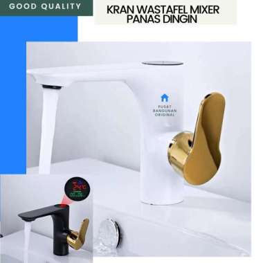 SHOWER TIANG SET RAIN SHOWER COLOM PANAS DINGIN WHITE GOLD PUTIH EMAS WAST WHITE GOLD
