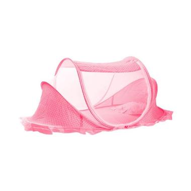 Kelambu Bayi musik series 3in1 dengan kasur dan bantal set Murah PINK