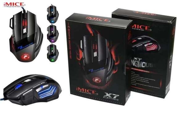Mouse IMICE X7 Gaming LED, Mouse Gaming LED terbaru