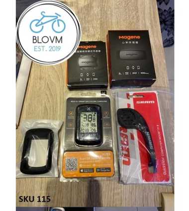PAKET Xoss G+ Magene Heart Rate Magene Cadence dan Barfly Sram Komplit PAKET C